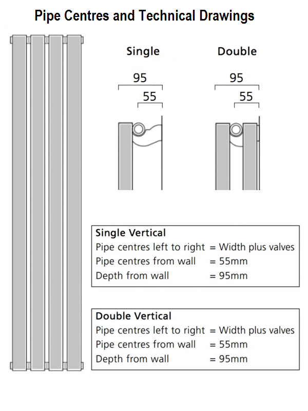 Tallis Single Vertical 1820 x 300